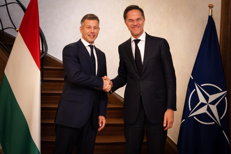 Magyar Péter megbeszélést folytatott Mark Rutte NATO-főtitkárral